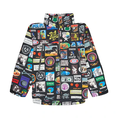 Supreme GTX Stickers Shell Jacket (SS21) Black