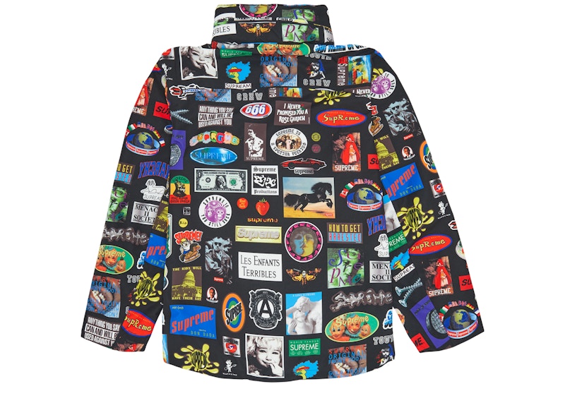 Lookbook Supreme Gore-Tex 貼紙殼夾克 (SS21) 黑色