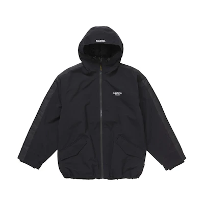 Supreme GORE-TEX Stripe Hooded Jacket Black