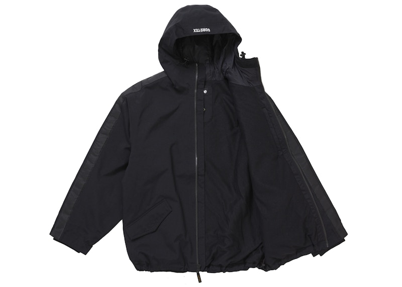Order 슈프림 고어텍스 스트라이프 후드 자켓 블랙
