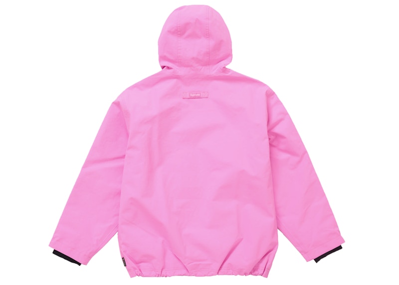 Lookbook Supreme GORE-TEX 條紋連帽外套 螢光粉紅色