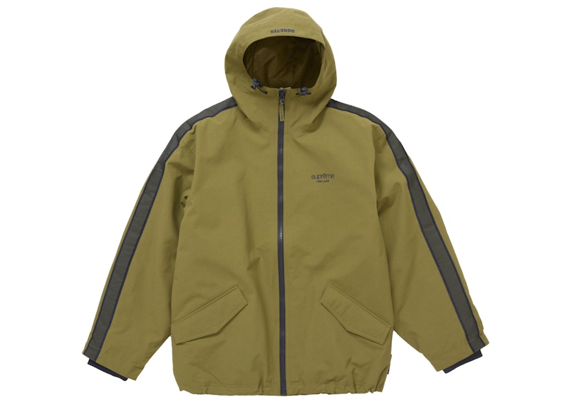 Supreme GORE-TEX Stripe Hooded Jacket Olive