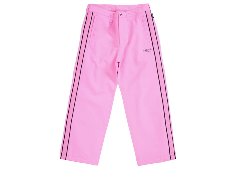 Supreme GORE-TEX Stripe Pant Fluorescent Pink