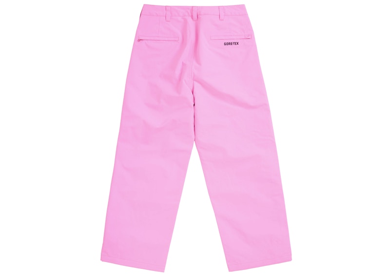 Order Supreme GORE-TEX 条纹裤 荧光粉色