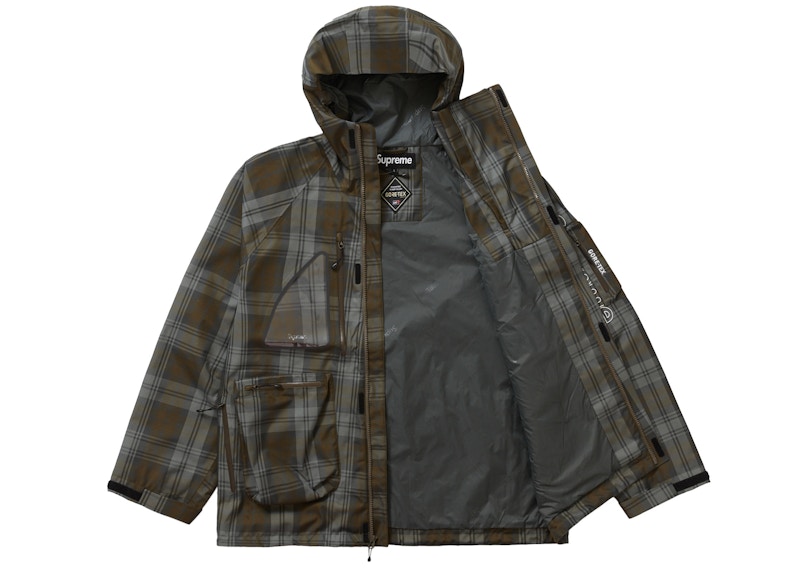 Order Supreme GORE-TEX Tech Shell Jaket Olive Plaid