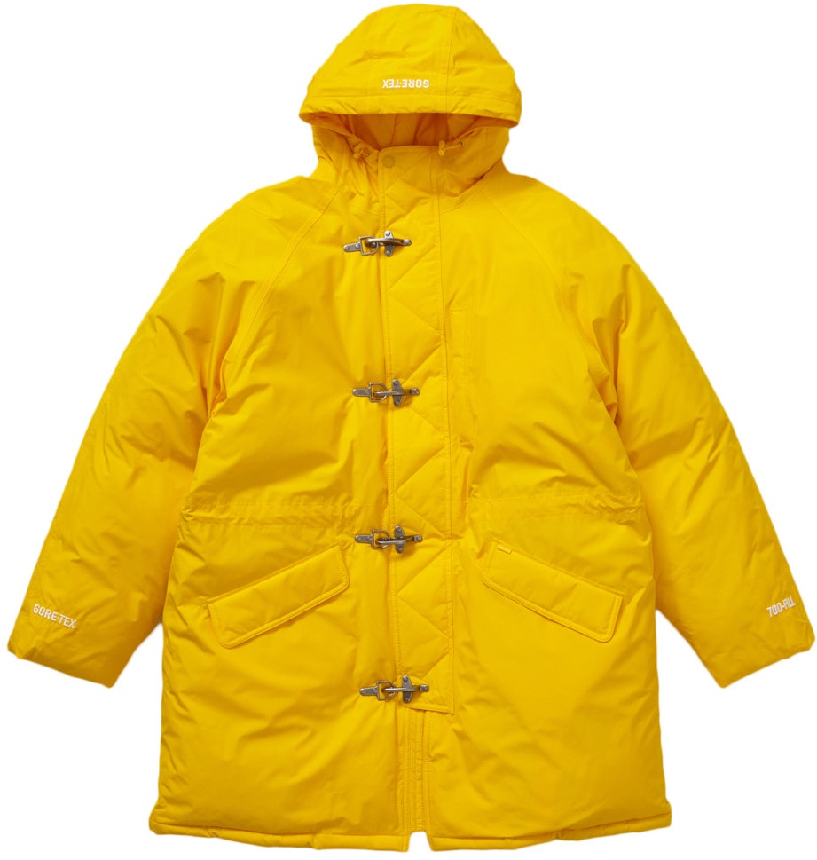 Supreme Gore Tex 700 Fill Down Clip Parka Yellow Novelship