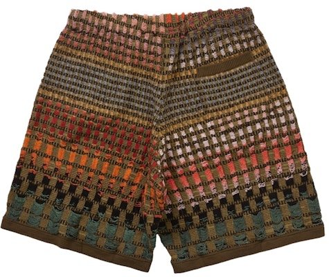 Supreme Gradient Grid Knit Seluar Pendek Coklat Order Supreme Gradient Grid Knit Seluar Pendek Coklat