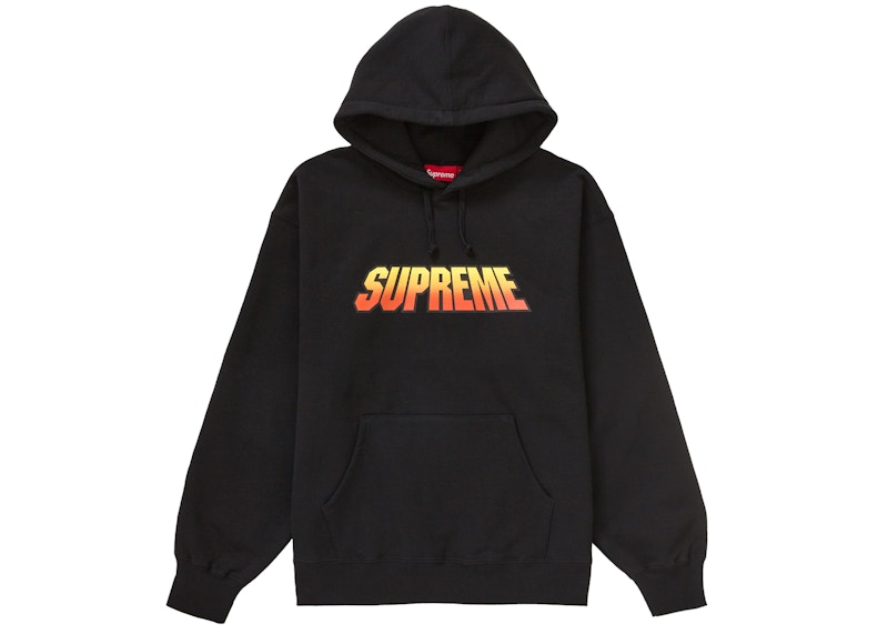 Buy Supreme 渐变连帽卫衣 黑色