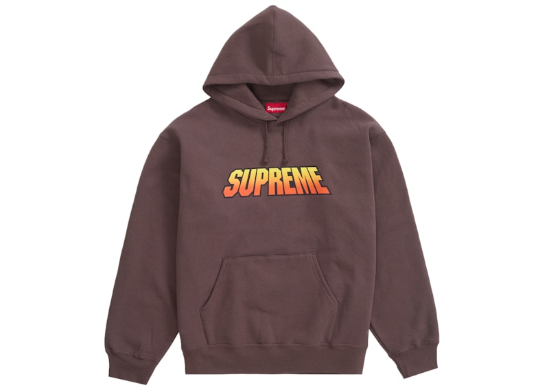 Supreme Gradient Hooded Sweatshirt Brown