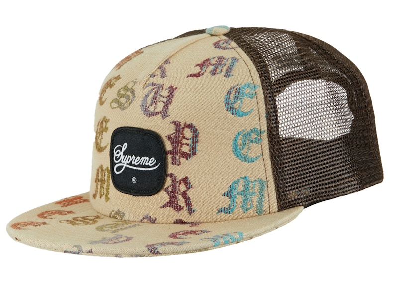 Supreme Gradient Jacquard Denim Mesh Back 5-Panel 'Tan'