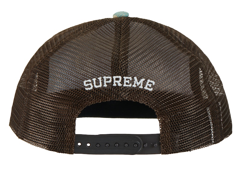 Order Supreme Gradient Jacquard Denim Mesh Back 5-Panel 'Tan'