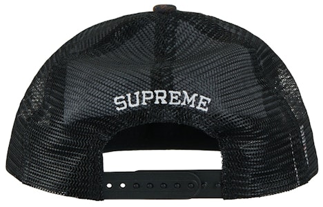Supreme 漸層提花牛仔網眼後扣式五片帽 '黑色' Order Supreme 漸層提花牛仔網眼後扣式五片帽 '黑色'