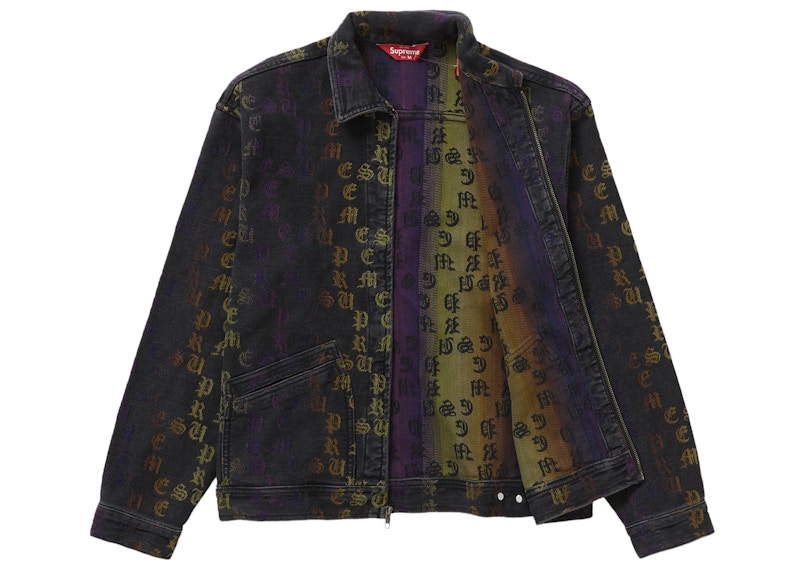 Supreme Gradient Jacquard Denim Work Jacket 'Black' 圖 3