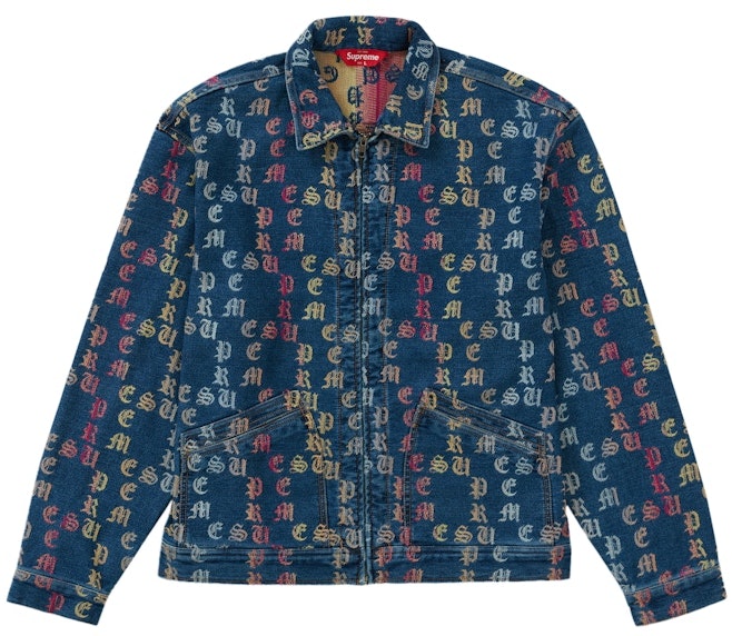 supreme-gradient-jacquard-denim-work-jacket-blue