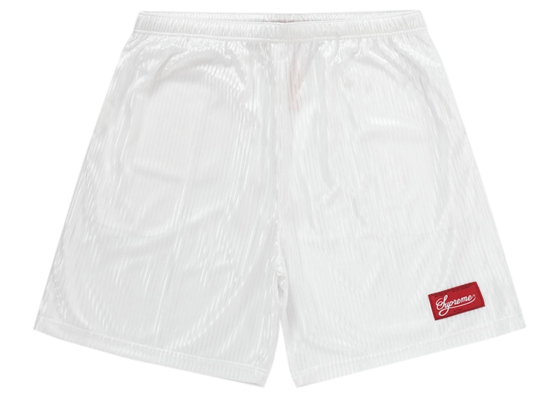 Supreme Gradient Mesh Stripe Short White