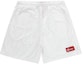 Buy Supreme Pantalón Corto Blanco con Rayas de Malla Degradadas