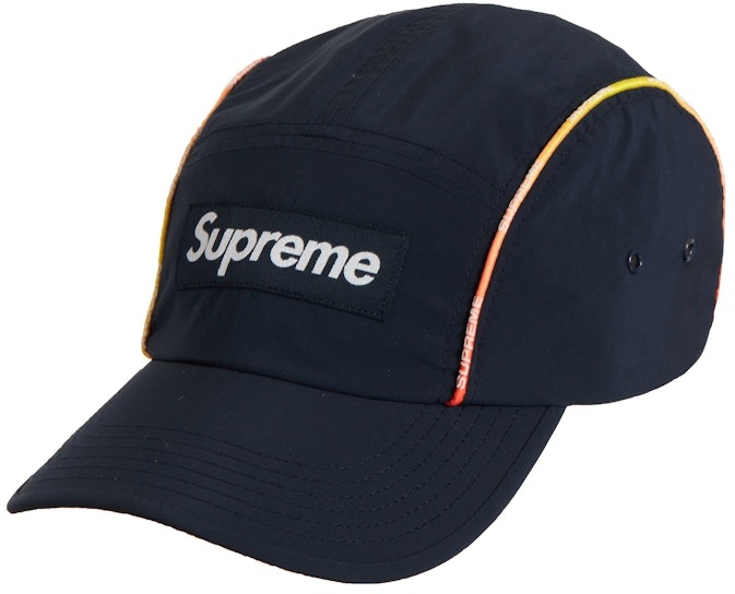 supreme-gradient-piping-camp-cap-navy