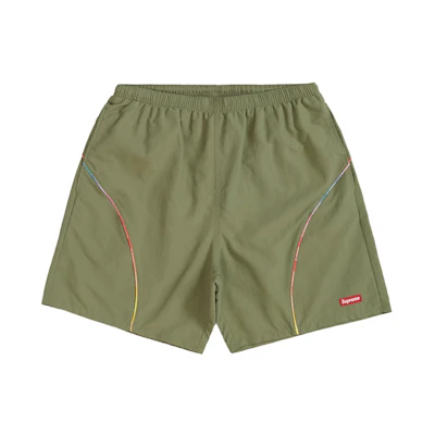 Supreme Gradient Piping Water Short Olive