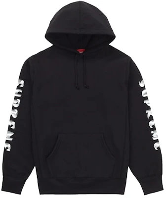 Supreme Gradient Sleeve Hooded Sweatshirt Black Buy Supreme Gradient Sleeve Hooded Sweatshirt Black