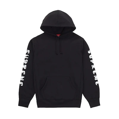 Supreme Gradient Sleeve Hooded Sweatshirt Black