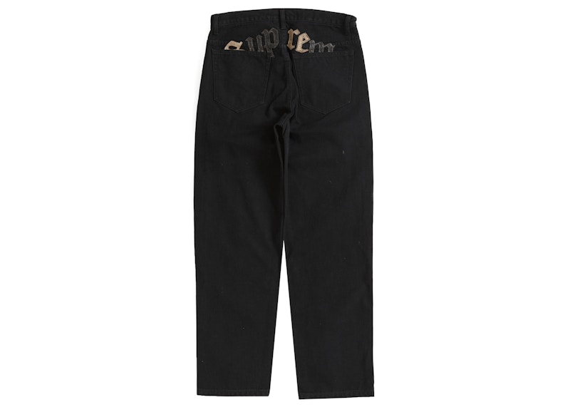 Order Supreme 长城画布五口袋牛仔裤 黑色