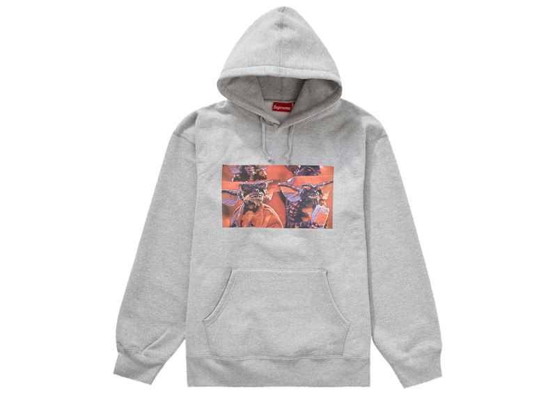 Supreme Gremlins Hooded Sweatshirt Heather Grey