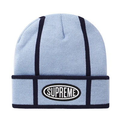 Supreme Grid Beanie Light Blue