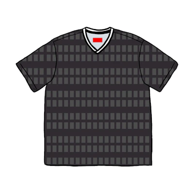 Supreme Grid Soccer Jersey Black