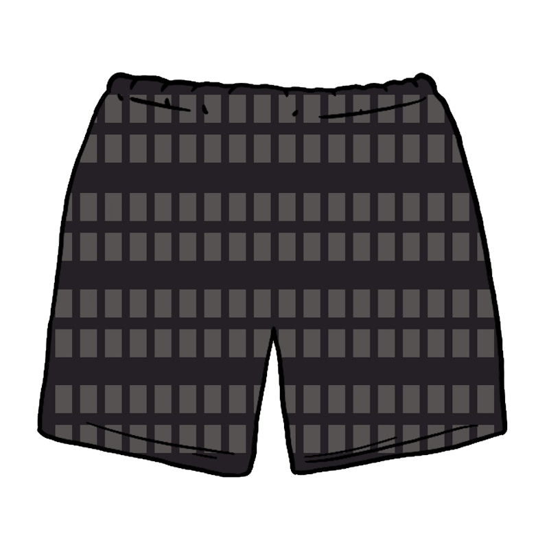 Supreme Grid Soccer Short Black
