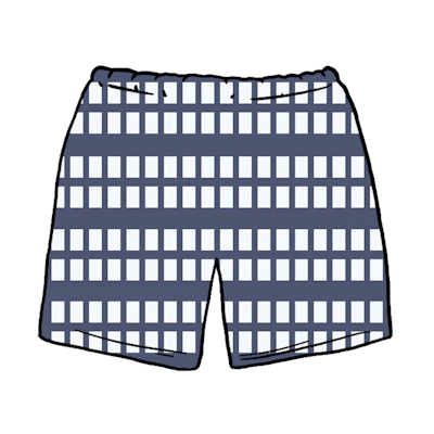 Supreme Grid Soccer Short Navy