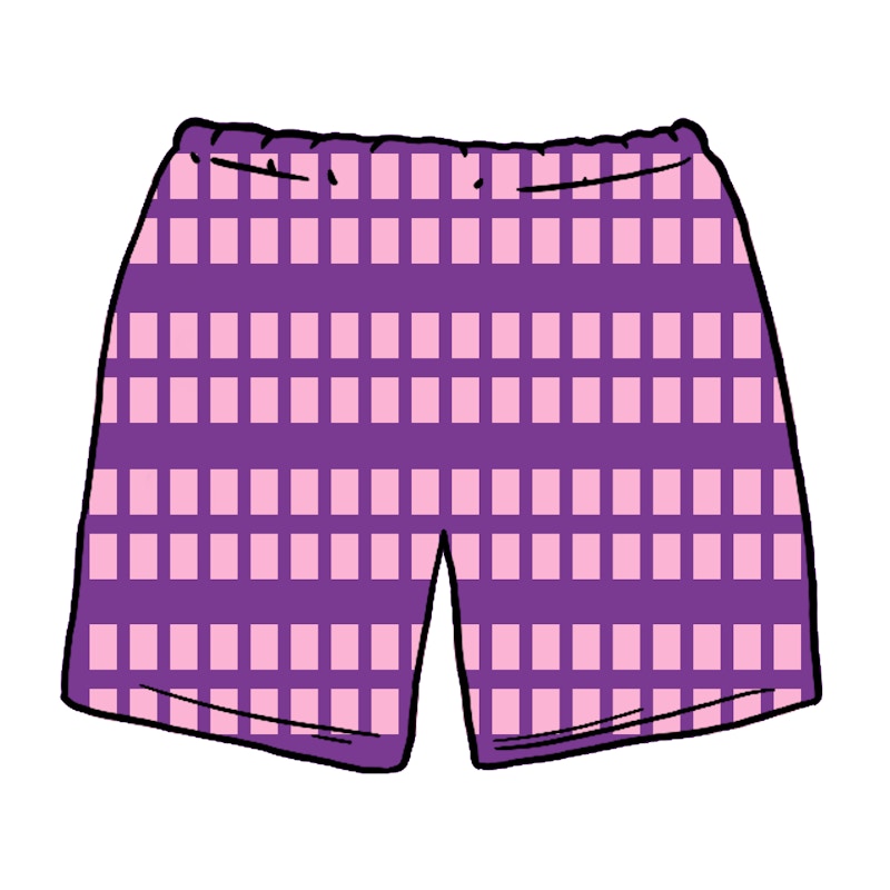 Supreme Grid Soccer Short Purple