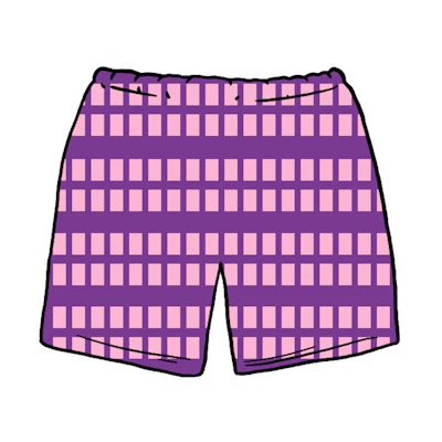 Supreme Grid Soccer Short Purple