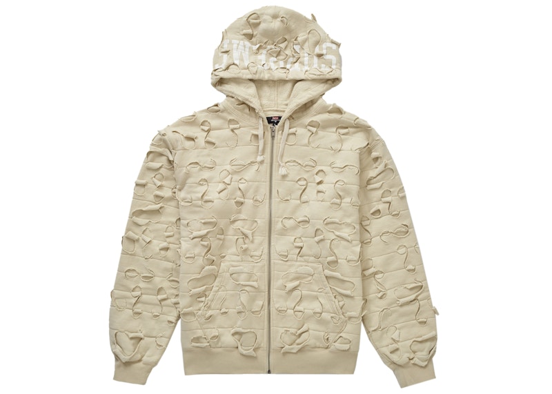 Supreme Griffin Zip Up Hooded Sweatshirt Natural