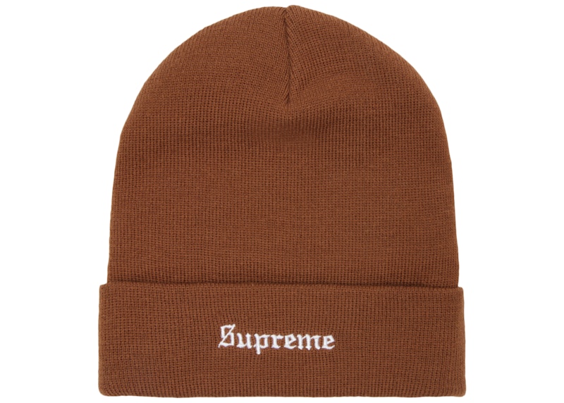 Supreme Guadalupe Beanie Brown