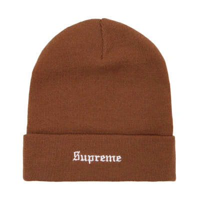 Supreme Guadalupe Beanie Brown