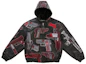 Buy Supreme 枪支刺绣连帽皮夹克 黑色