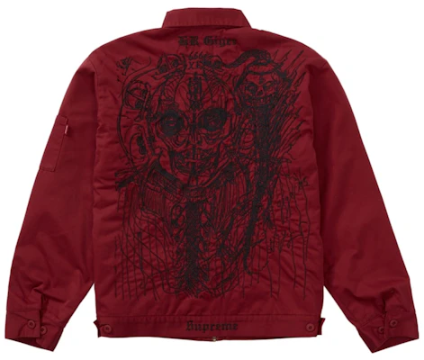 Jaket Kerja Bordir Merah Supreme H.R. Giger Buy Jaket Kerja Bordir Merah Supreme H.R. Giger