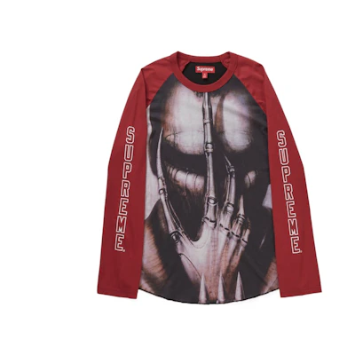 Supreme H.R. Giger Raglan L/S Top Cardinal