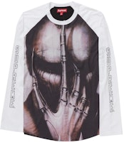 Supreme H.R. Giger Raglan L/S Top White Supreme H.R. Giger Raglan L/S Top White
