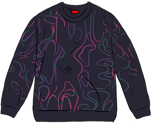 Supreme Half Tone L/S Top Black Buy Supreme Half Tone L/S Top Black