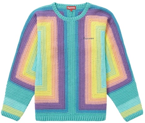 Supreme Hand Crocheted Sweater 'Multicolor' Buy Supreme Hand Crocheted Sweater 'Multicolor'
