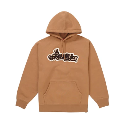 Supreme Handstyle Hooded Sweatshirt Brown