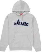 Supreme Handstyle Hooded Sweatshirt Kelabu Heather Buy Supreme Handstyle Hooded Sweatshirt Kelabu Heather