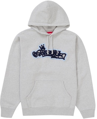 Supreme Handstyle Hooded Sweatshirt Kelabu Heather Buy Supreme Handstyle Hooded Sweatshirt Kelabu Heather