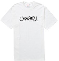 Supreme Handstyle Tee White Supreme Handstyle Tee White