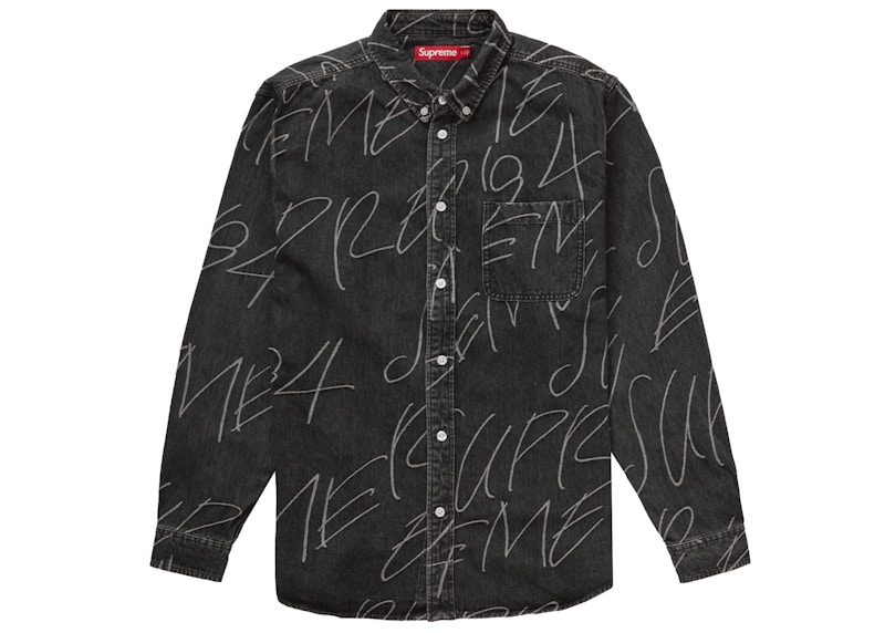 Buy Supreme Loose Fit S/S Oxford Shirt Black - Novelship