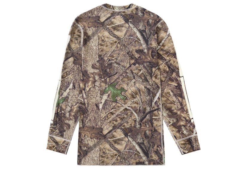 Lookbook シュプリーム ヘインズ ボーンズ サーマル クルー 1パック ウッドランドカモ