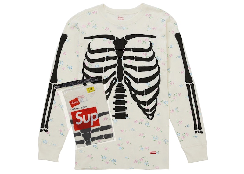 Supreme Hanes Bones Thermal Crew FW25 (1 Pack) Floral