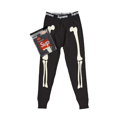 Supreme Hanes Bones Thermal Pant FW25 (1 Pack) Black
