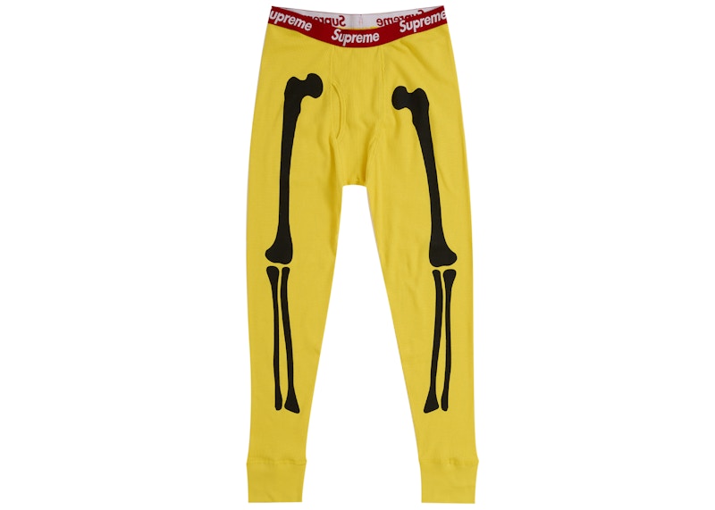 Order シュプリーム ハインズ ボーンズ サーマルパンツ FW25 (1パック) イエロー